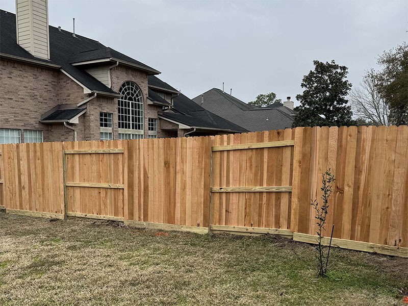 Wood Pet Fencing in Greater Houston