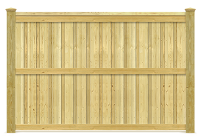Fresno TX board on board wood fence