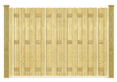 Fresno TX shadowbox wood fence
